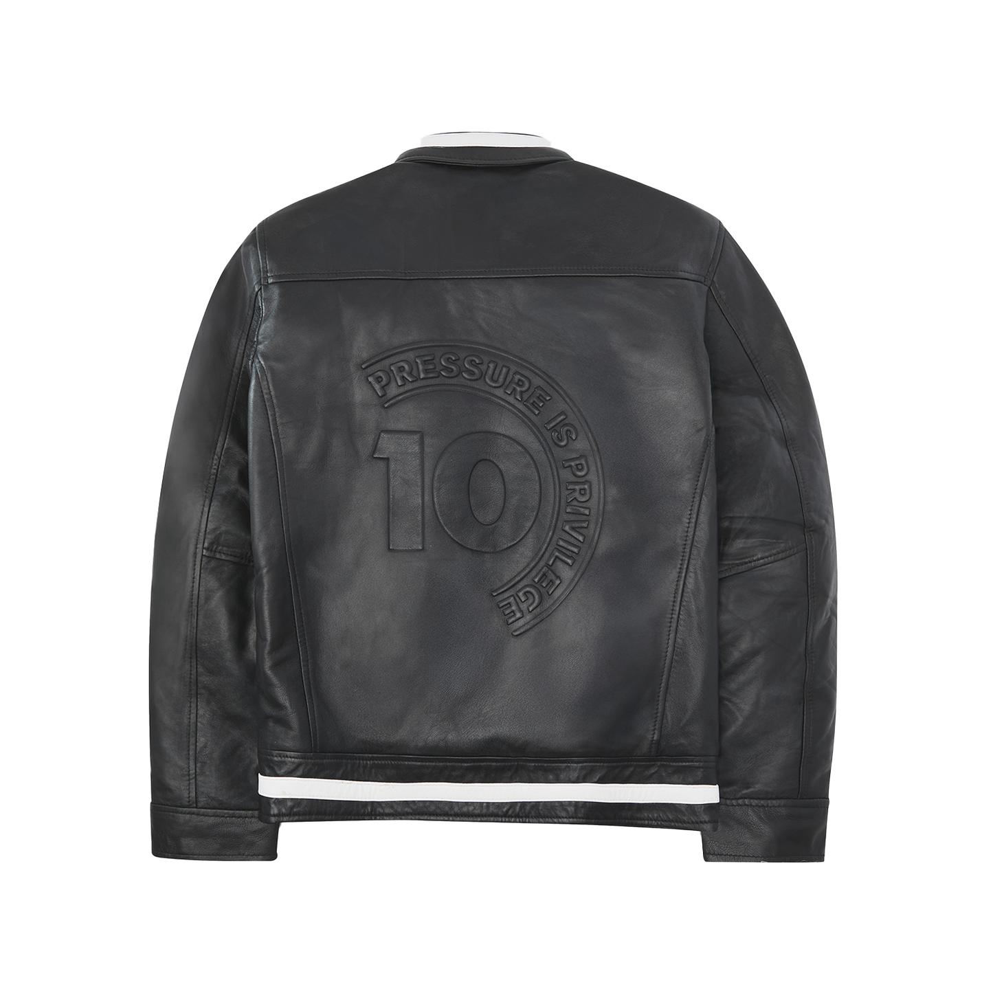 Pressure is Privilege Leather Jacket