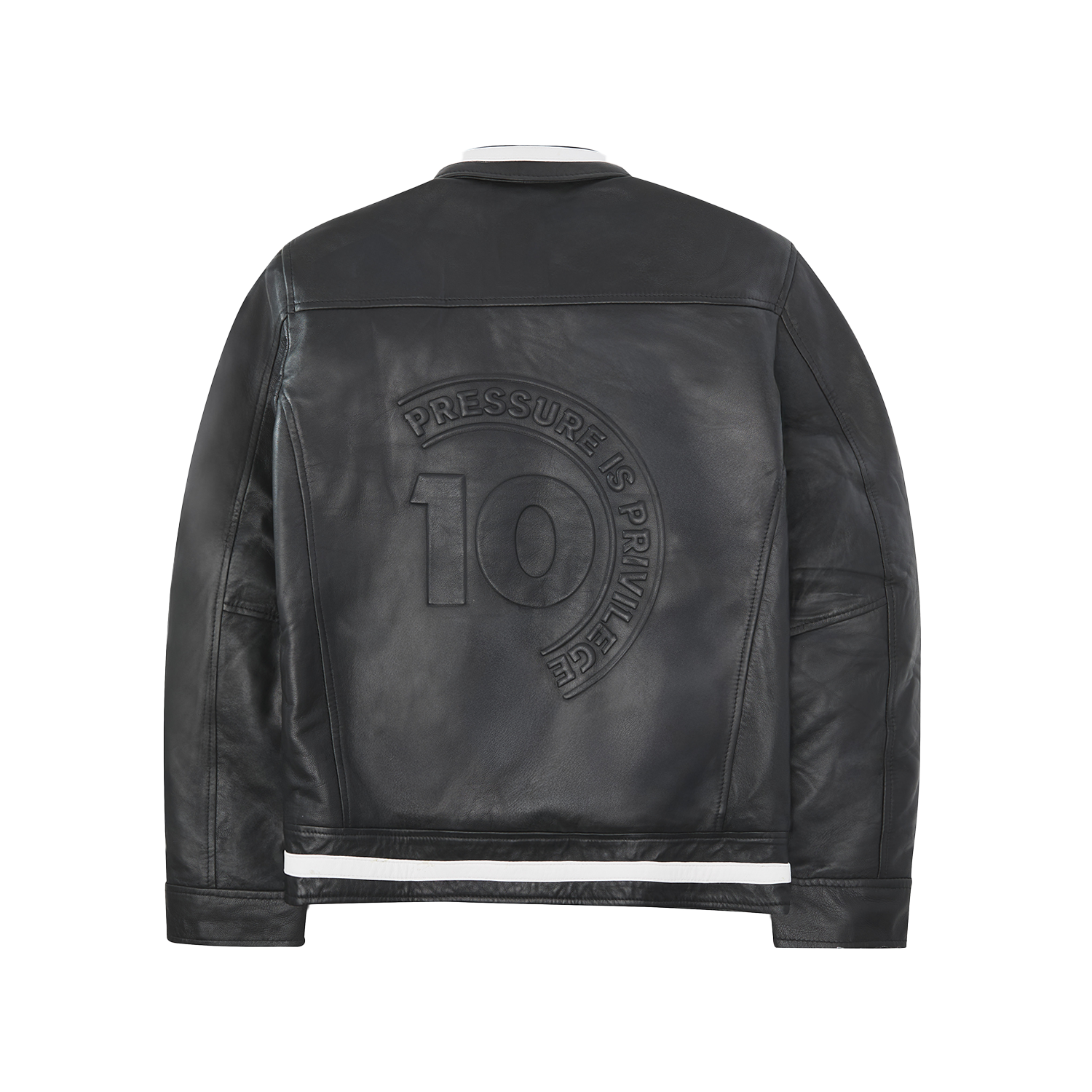 Pressure is Privilege Leather Jacket